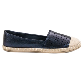 New Tlck Sjajne espadrile tamnoplava
