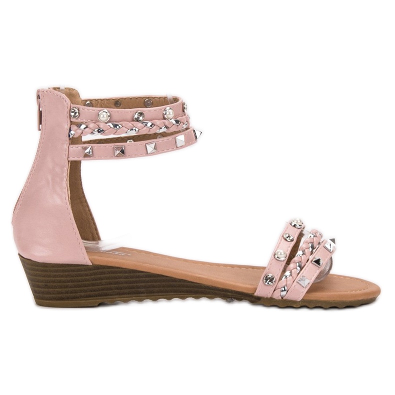 SHELOVET Rock sandale ružičasta