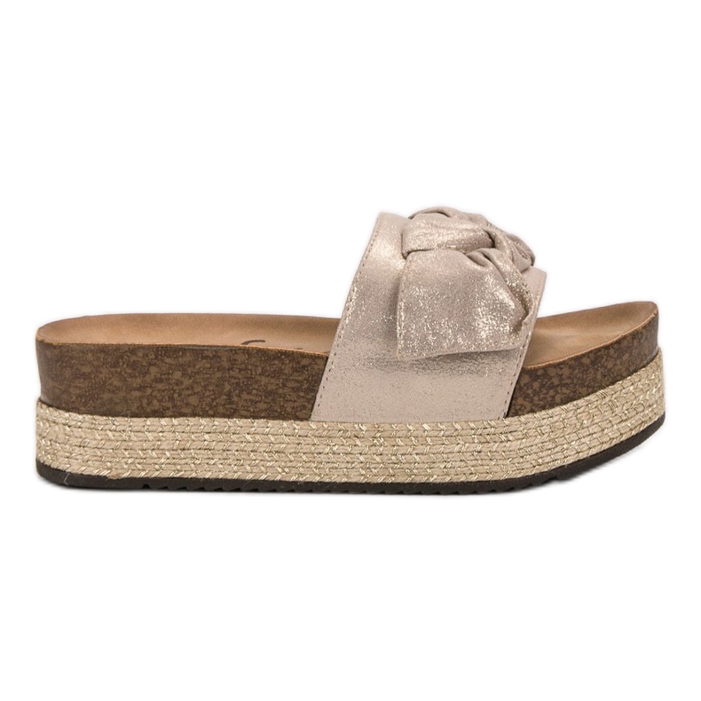 Goodin Papuče s mašnom žuta boja