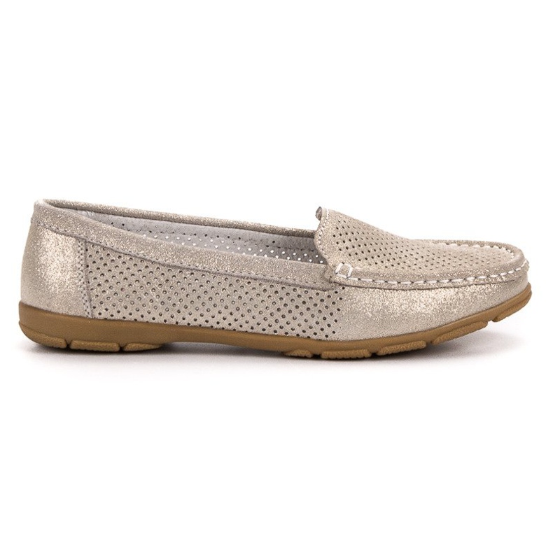 VINCEZA kožne mokasine žuta boja