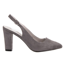 Goodin Pumpe s otvorenom petom siva