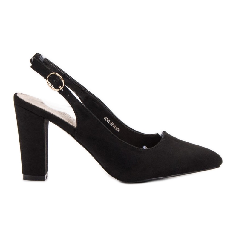 Goodin Pumpe s otvorenom petom crno