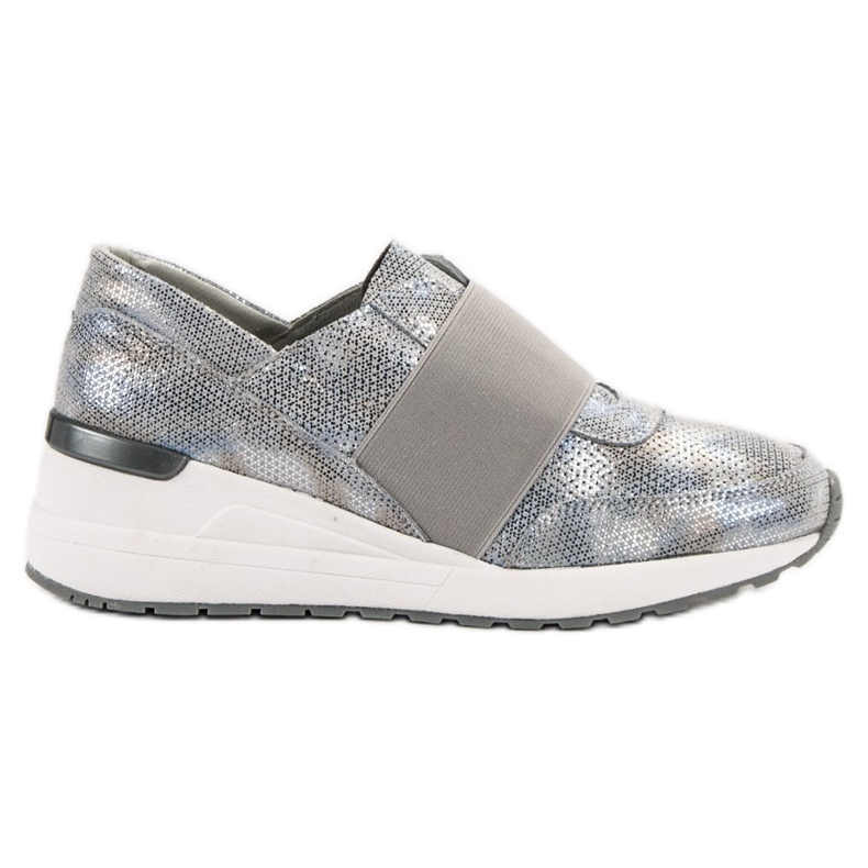 Goodin Kožne cipele na klizanje siva