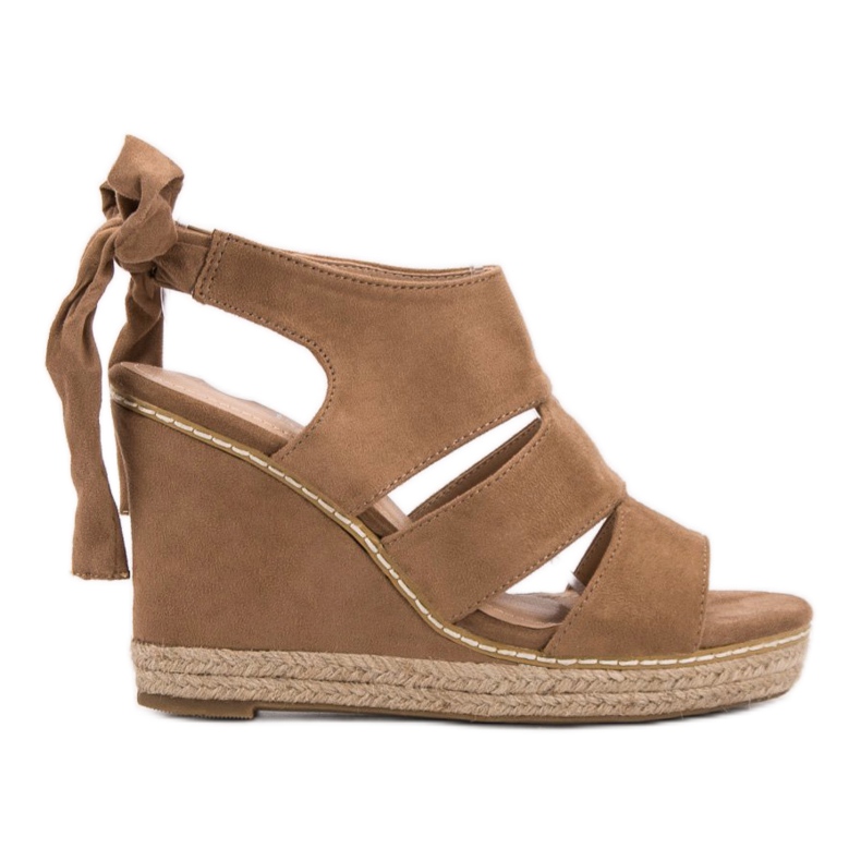 Anesia Paris Sandale na klin smeđa