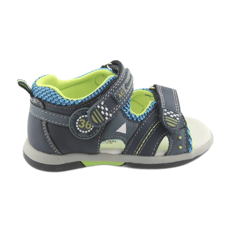 Dječačke sandale American Club DR13 tamnoplave plava zelena mornarsko plava