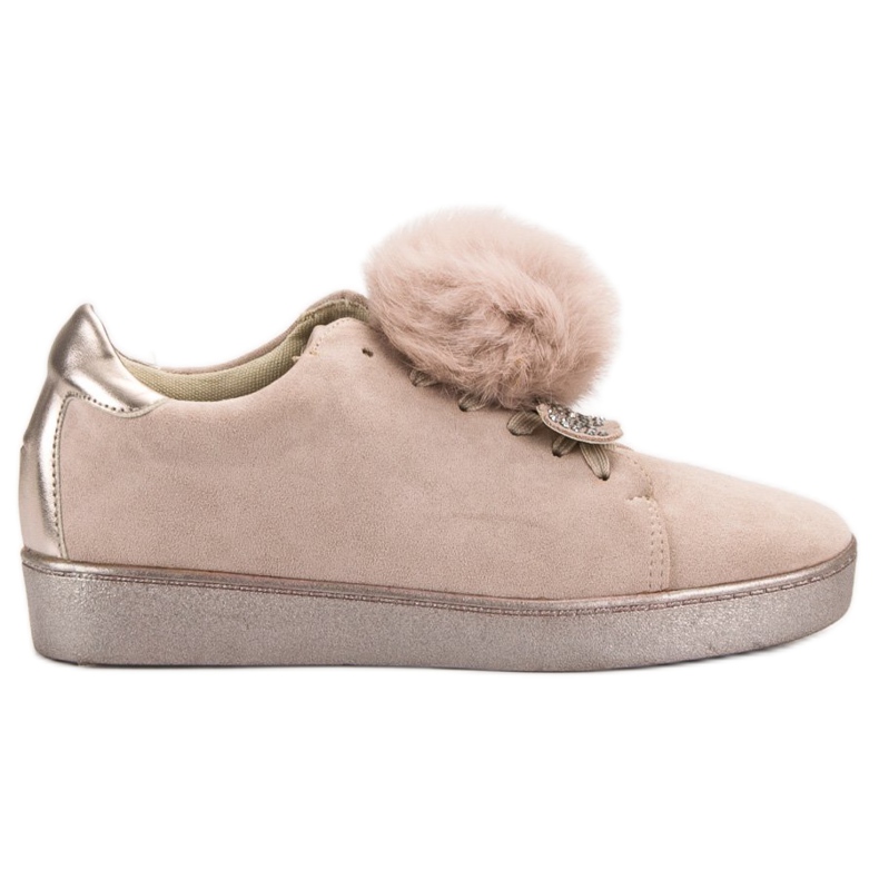 Lucky Shoes Sportske cipele od antilopa smeđa