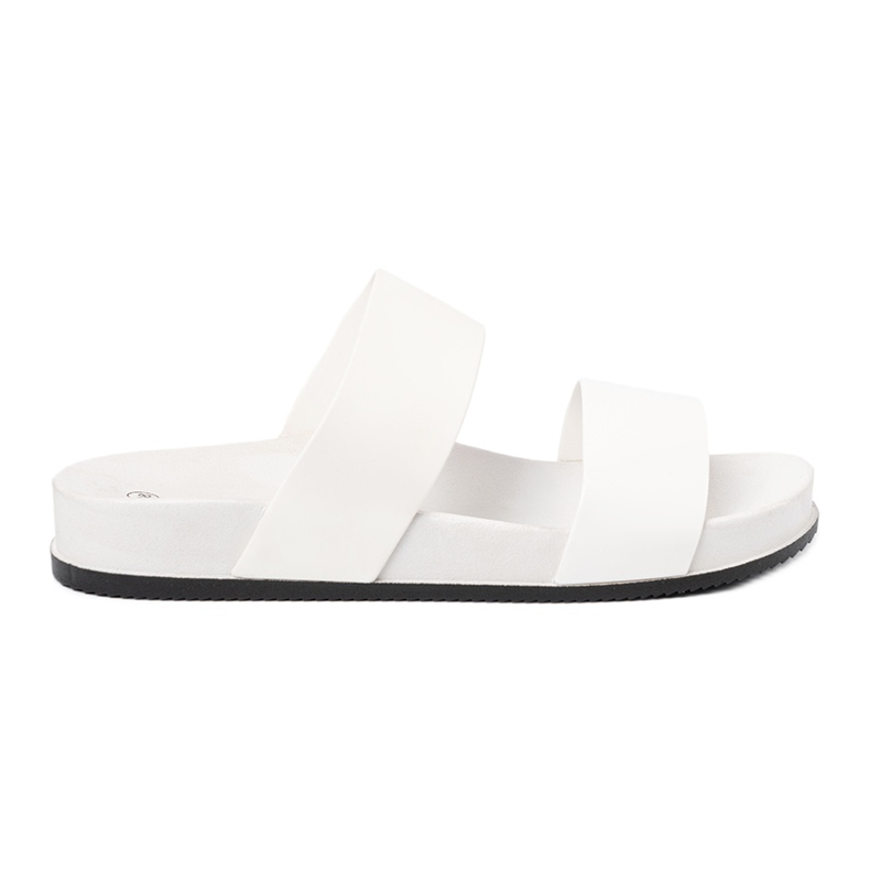 SHELOVET Udobne bijele papuče bijela