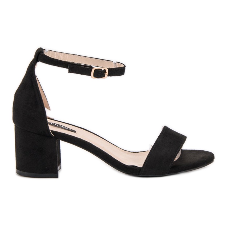 VICES sandale od antilopa crno