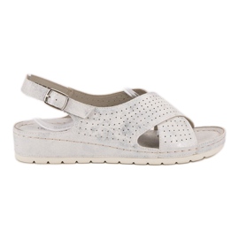 Goodin Sandale na platformi bijela