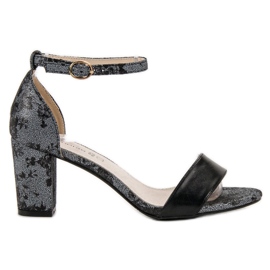 Goodin Elegantne sandale s visokim potpeticama siva