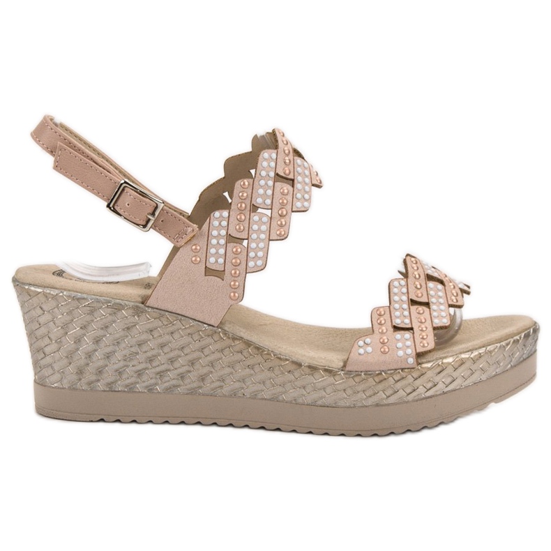 Aclys Lagane sandale s visokim potpeticama smeđa