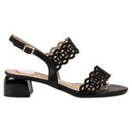 Kylie Elegantne sandale s visokim potpeticama crna