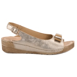 Goodin Sandale s mašnom žuta boja