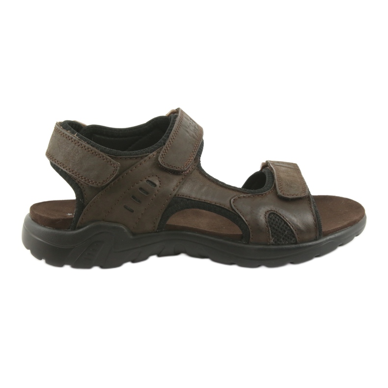 American Club Američke kožne sportske sandale CY11 smeđe crno smeđa