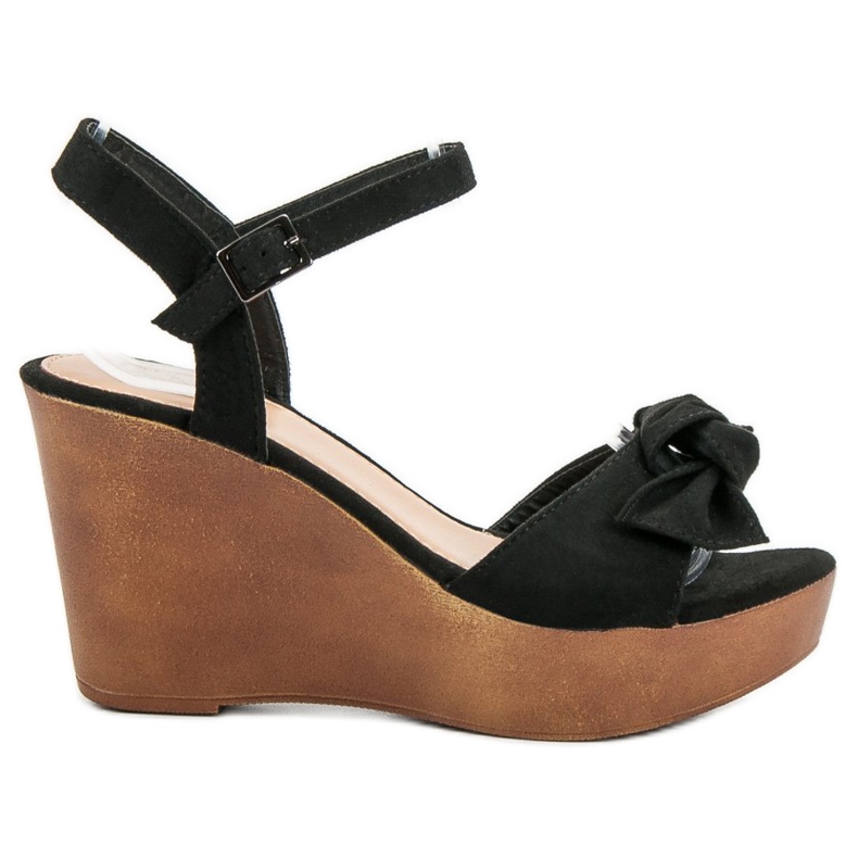 Cm Paris Sandale s mašnom crno