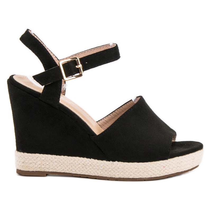 Best Shoes Crne sandale crno