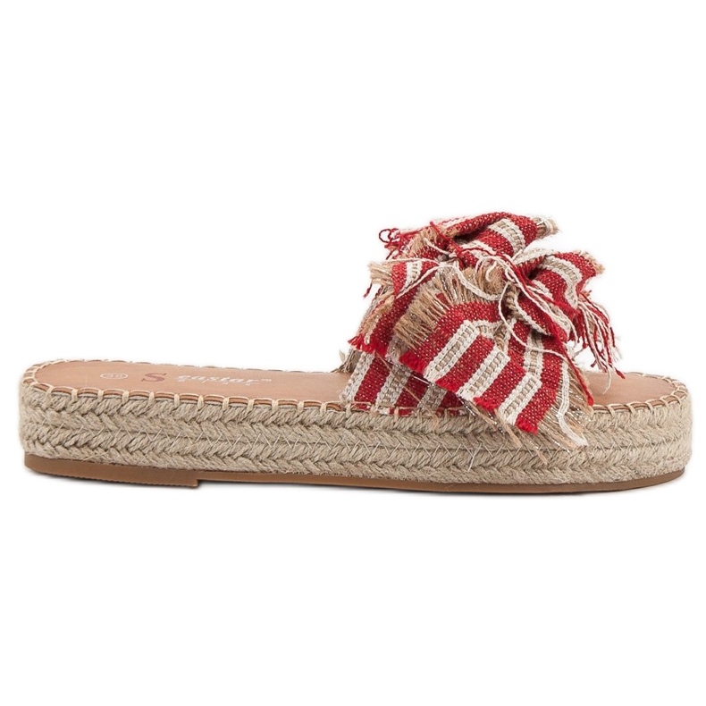 Seastar Papuče na pruge crvena