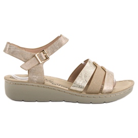 Evento Zlatne sandale zlatni