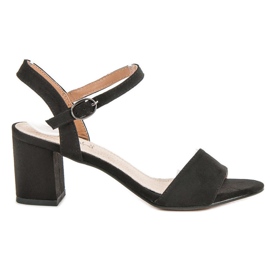 Evento Sandale na šanku crna