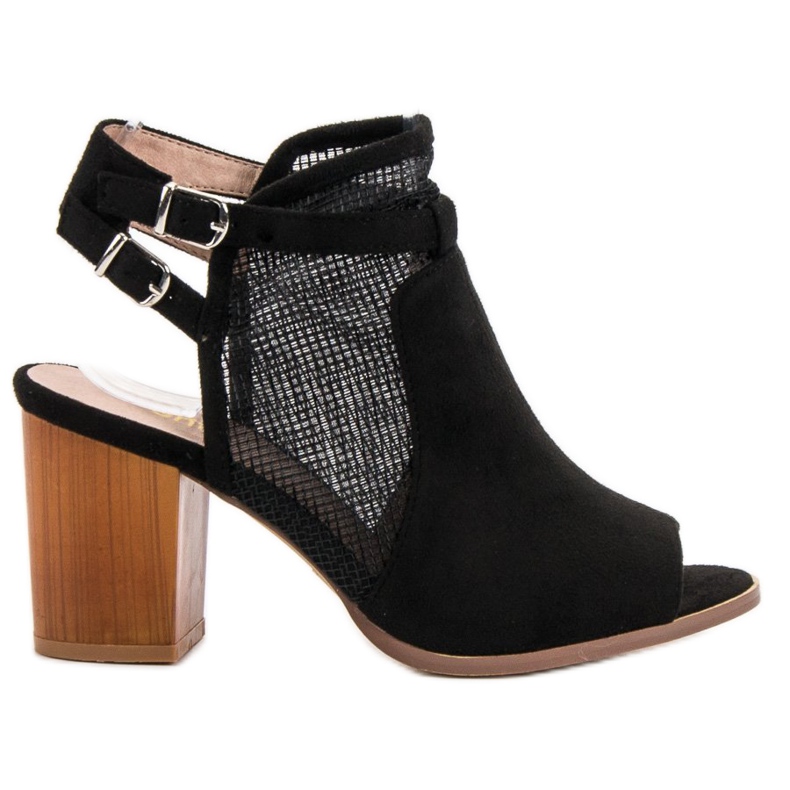 Evento Elegantne zatvorene sandale crno