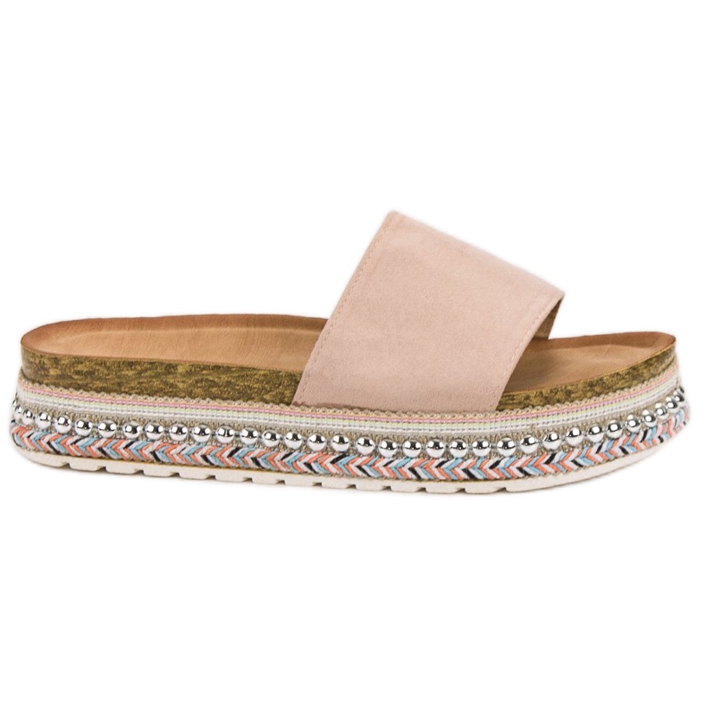 Cm Paris Papuče na platformi smeđa