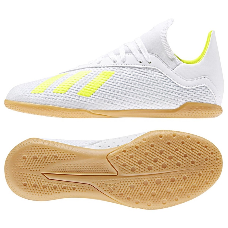 Unutarnje cipele adidas X 18.3 U Jr BB9397 raznobojna bijela