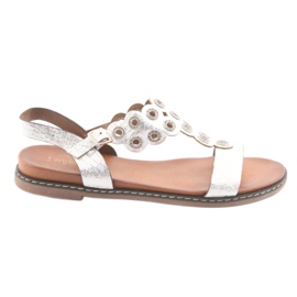 Sergio Leone Ženske sandale bijela siva