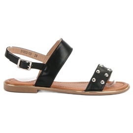 Cm Paris Sandale sa kamenčićima crna