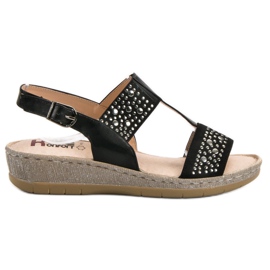 Kylie Sandale na platformi crna