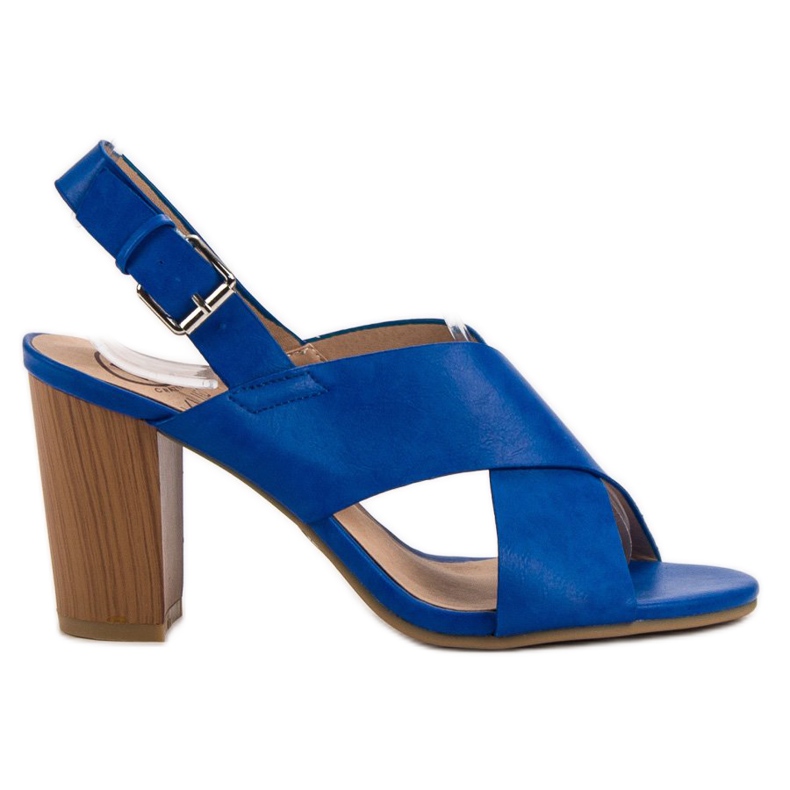 Kylie Sandale s visokim potpeticama od kukuruza plava