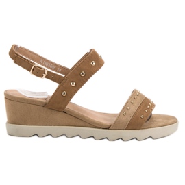 Kylie Sandale sa kamenčićima smeđa