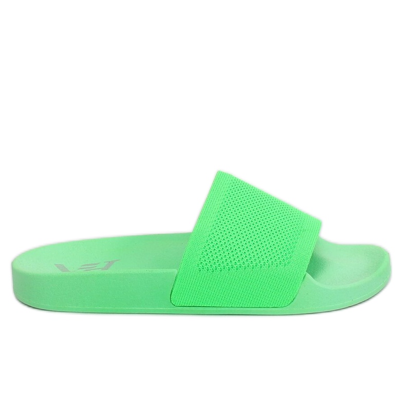 Zelene pletene papuče s remenom PT-110 Zelene zelena