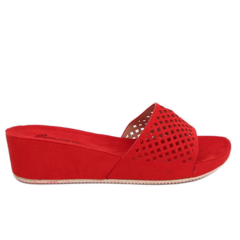 Crvene ažurne papuče JS-03 Crvene crvena