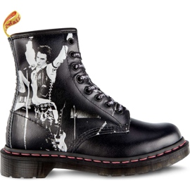 Dr. Martens 1460 Sex Pistols Vicious Black Sex Pistols Backhand Straw Grain crna
