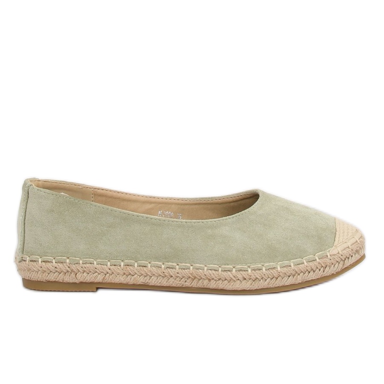 Zelene balerinske espadrile N-2980 L.ZELENE zelena