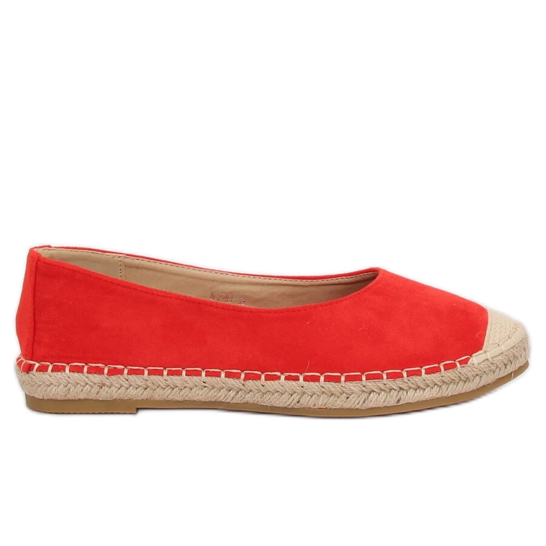 Crvene balerinske espadrile N-2980 Crvene crvena