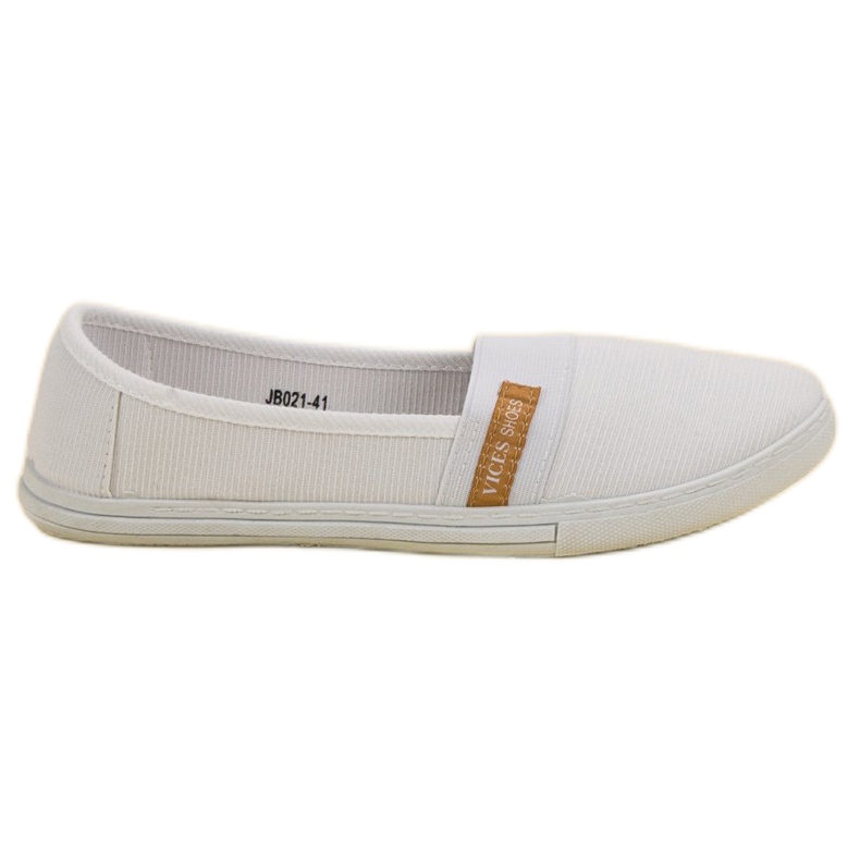 Udobni VICES Slipony bijela