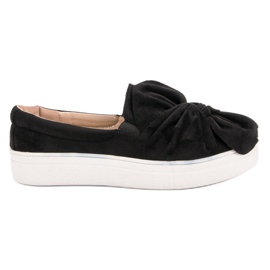 Sliponi od antilopa s mašnom za VICES crna