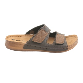 Muške Inblu TH015 smeđe papuče smeđa