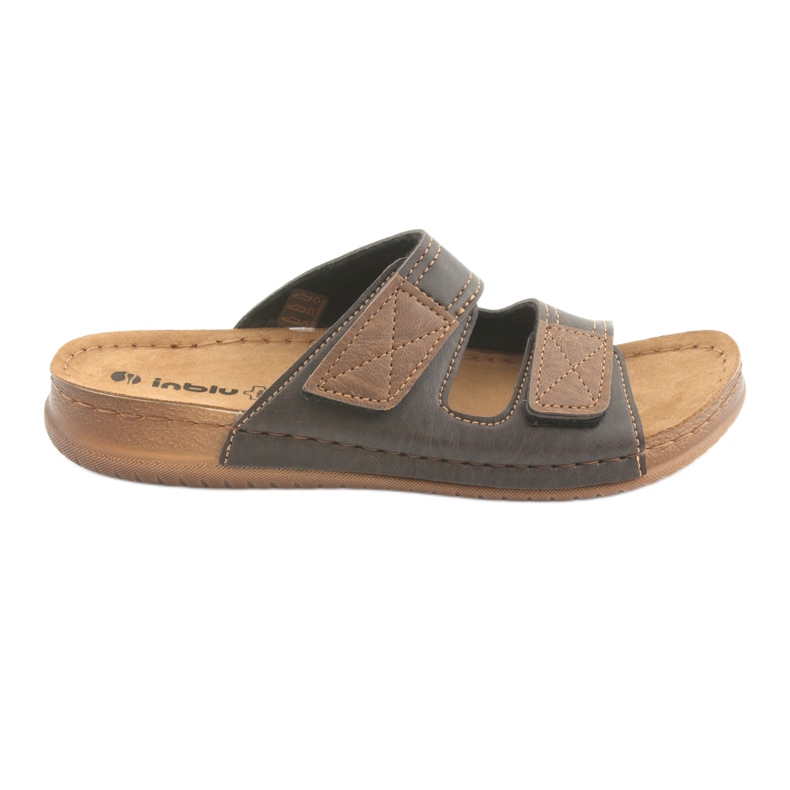 Muške Inblu TH015 smeđe papuče smeđa
