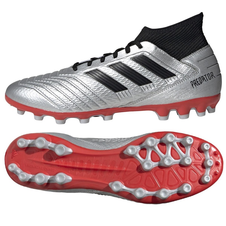 Adidas Predator 19.3 Ag M F99989 kopačke raznobojna srebro