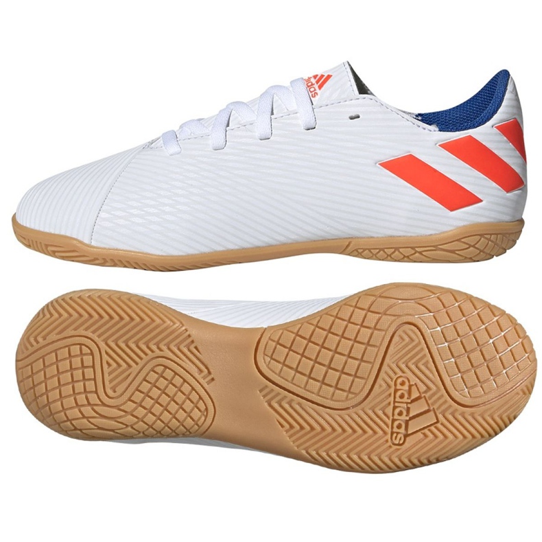 Unutarnje cipele adidas Nemeziz Messi 19.4 U Jr F99928 raznobojna bijela