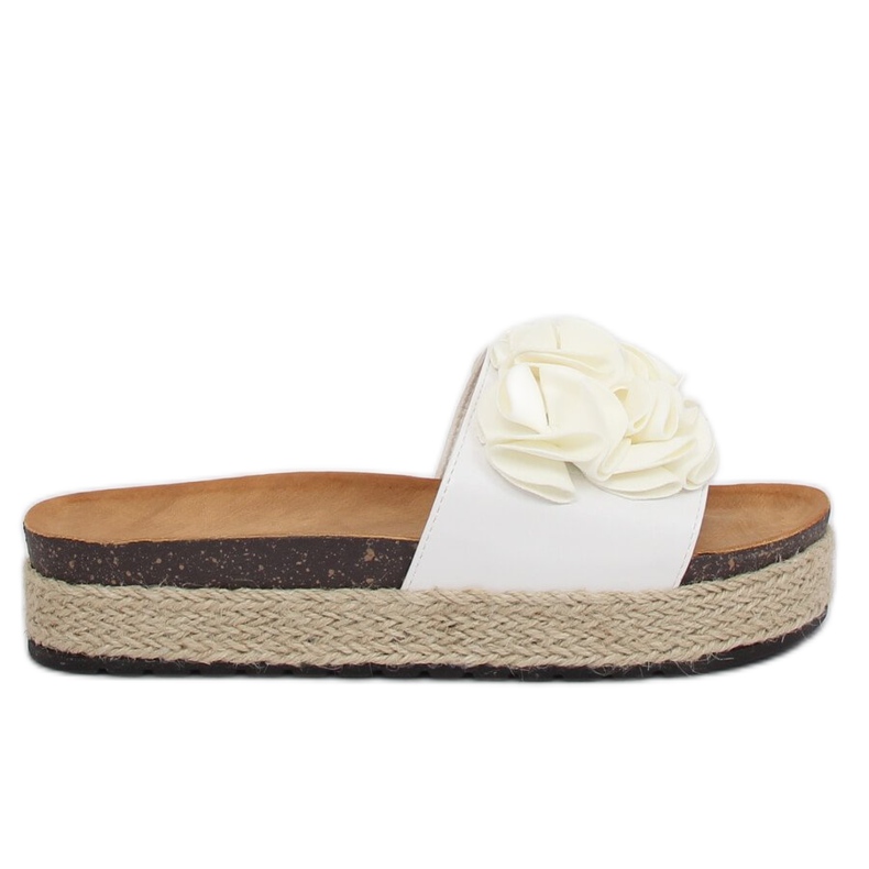 Bijele papuče za espadrile N-35 Bijele bijela