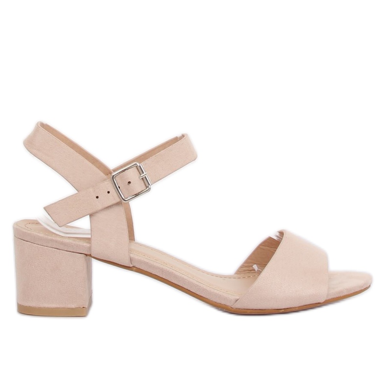 Bež sandale s visokim potpeticama 8103 Bež