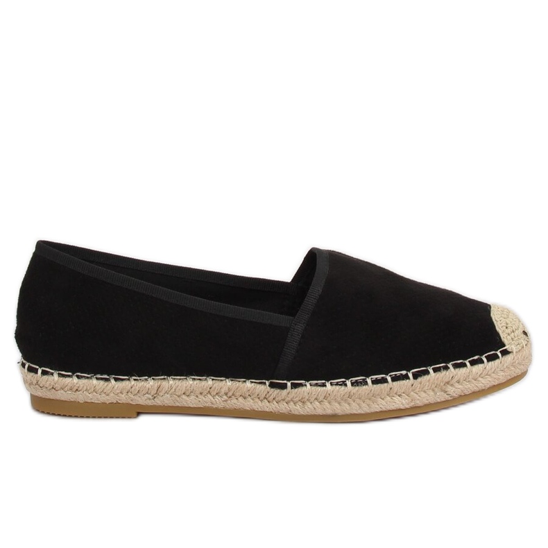 Crne espadrile za žene 4855 Crne crno
