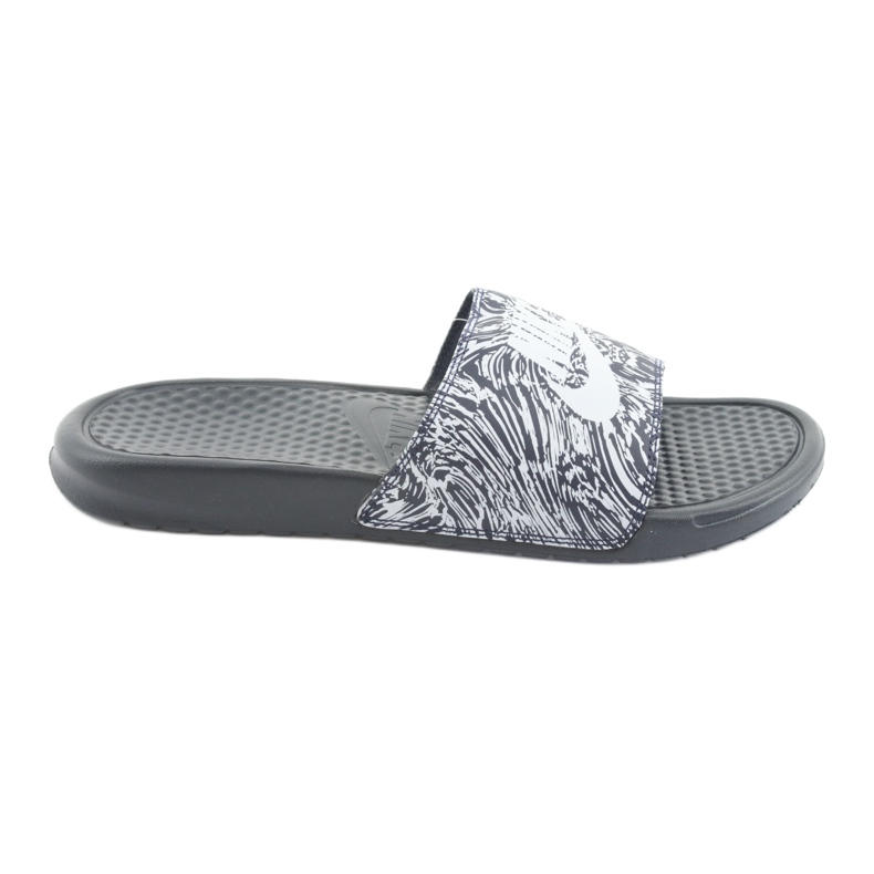 Nike Benassi Just Do It Print 631261-403 Slajd bijela mornarsko plava