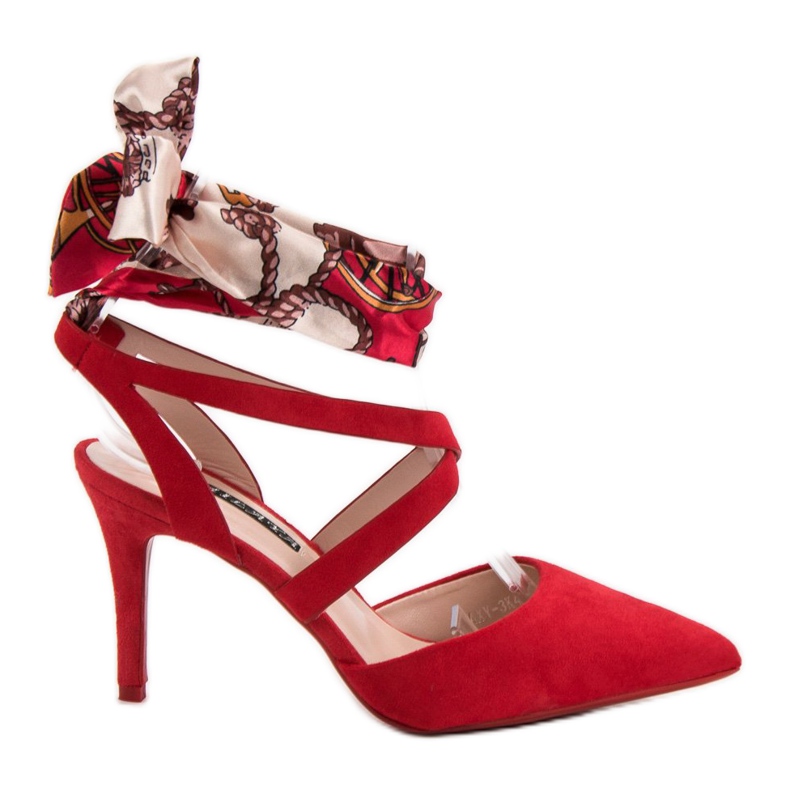 Milaya Štikle vezane vrpcom crvena