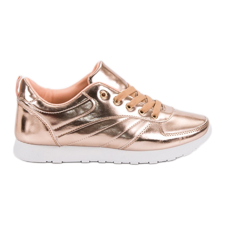 SHELOVET Lakirane sportske cipele žuta boja