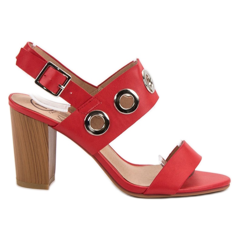 Kylie Crvene sandale na štiklu crvena