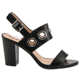 Kylie Crne sandale s visokim potpeticama crna